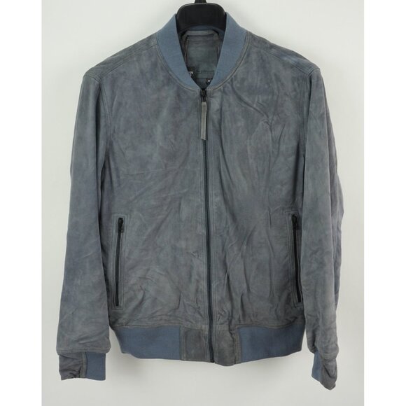 New $398 BLANKNYC Back In The Saddle Suede Leather Bomber Jacket Men's Medium - Picture 1 of 10